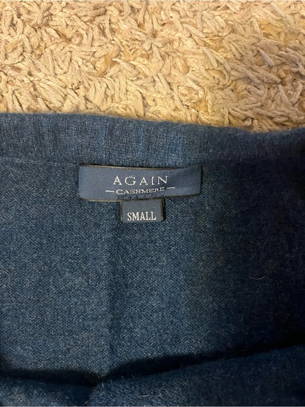 100% Cashmere Navy Maxi Skirt